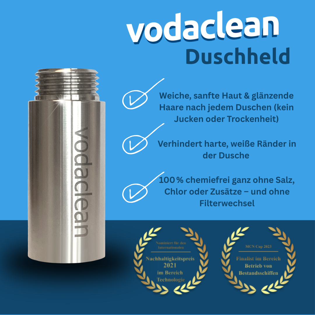 Duschheld | Spürbar weiches Duschwasser für Haut und Haare– ganz ohne Aufwand