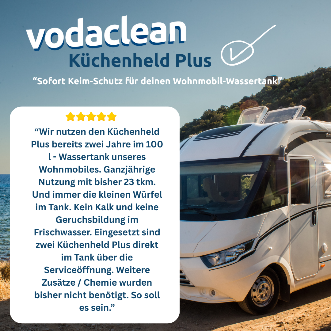 Küchenheld Plus - Für 20L Wassertanks (Geschirrspüler, Wohnmobil & Boot)