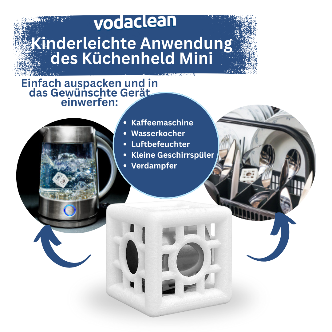 Vodaclean Spar Set - Genieße köstliches Wasser und befreie Bad und Küche von lästigem Kalk
