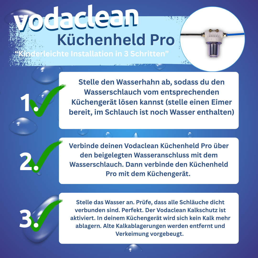 Küchenheld Pro - Für Küchengeräte mit Wasseranschluss
