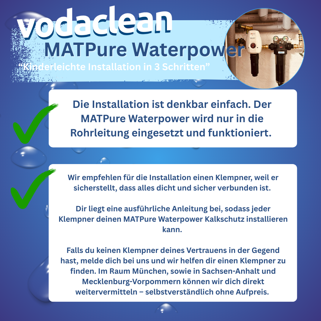 MATpure Waterpower - Smarter Kalkschutz für Gewerbe und Großimmobilien