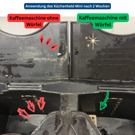 Küchenheld Mini - Wasserkocher & Kaffeemaschinen entkalken leicht gemacht