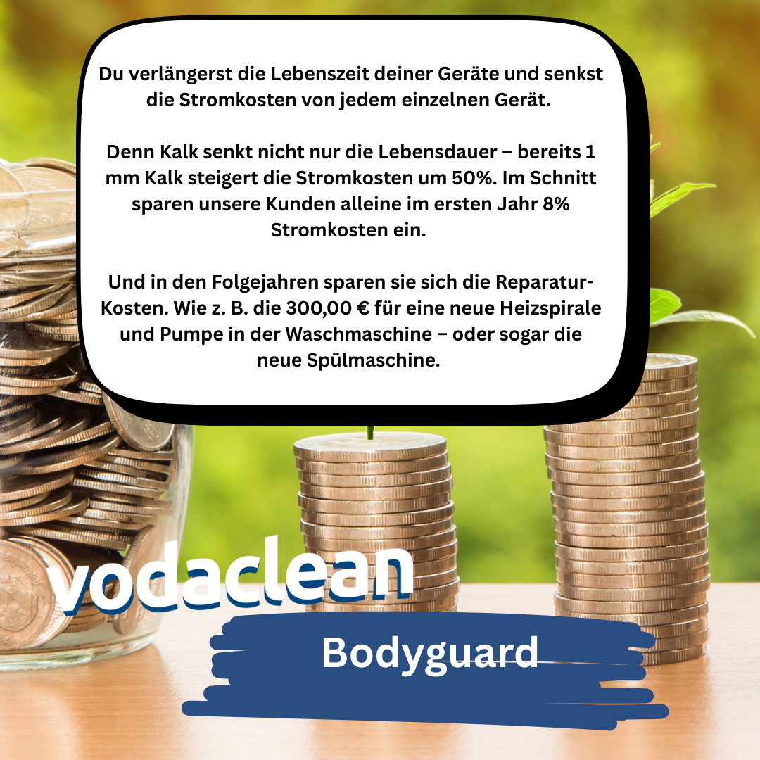 Vodaclean Bodyguard - Komplett Kalk-Schutz für dein Zuhause