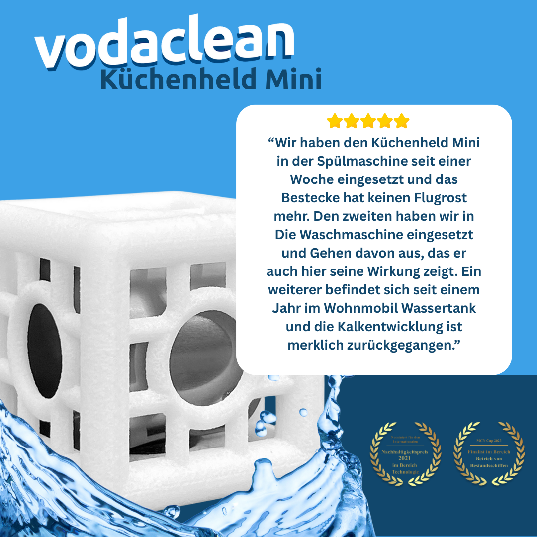 Vodaclean Spar Set - Genieße köstliches Wasser und befreie Bad und Küche von lästigem Kalk