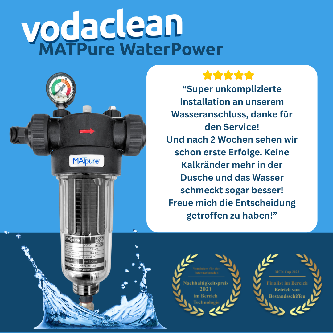 MATpure Waterpower - Smarter Kalkschutz für Gewerbe und Großimmobilien
