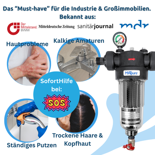 MATpure Waterpower - Smarter Kalkschutz für Gewerbe und Großimmobilien