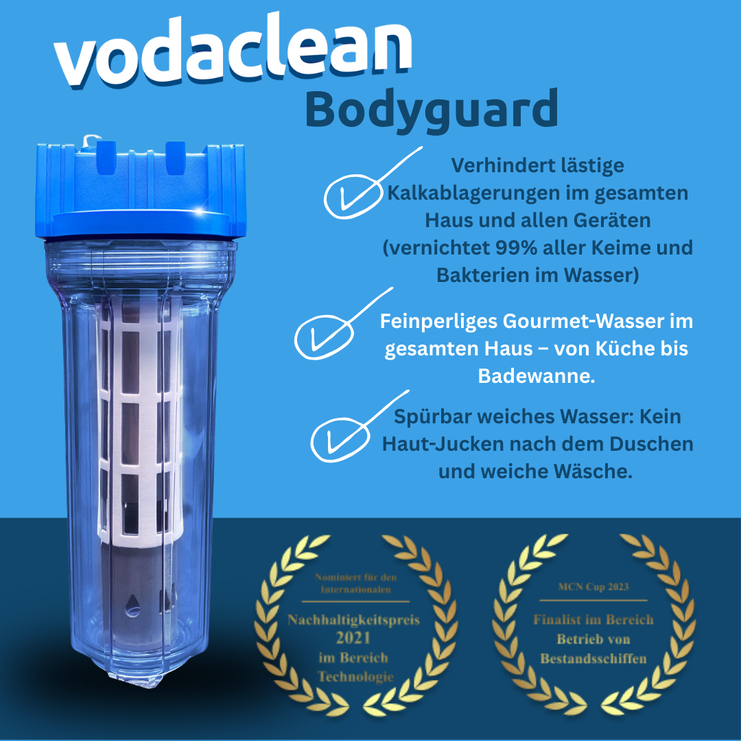 Vodaclean Bodyguard - Komplett Kalk-Schutz für dein Zuhause