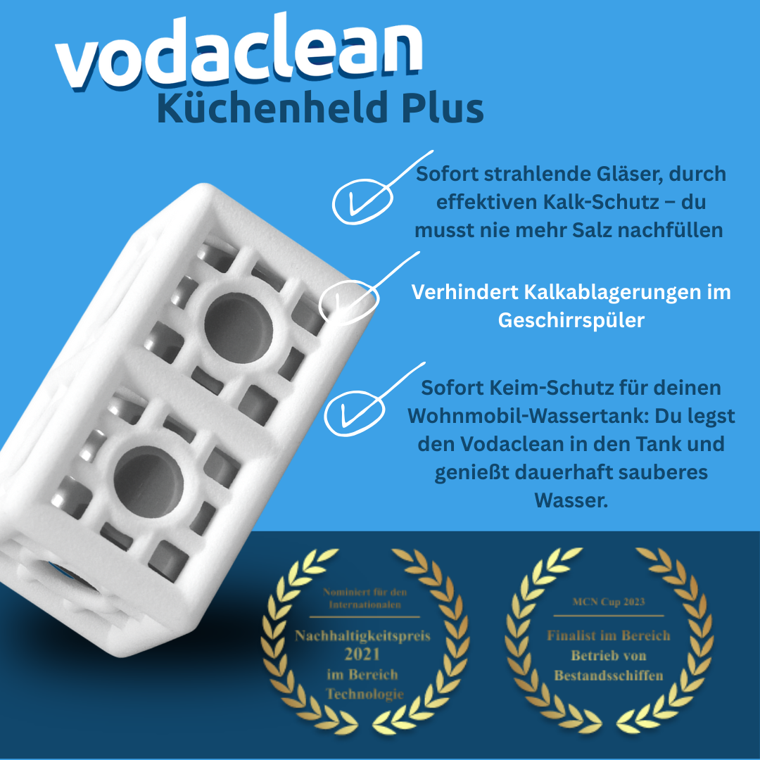 Küchenheld Plus - Für 20L Wassertanks (Geschirrspüler, Wohnmobil & Boot)