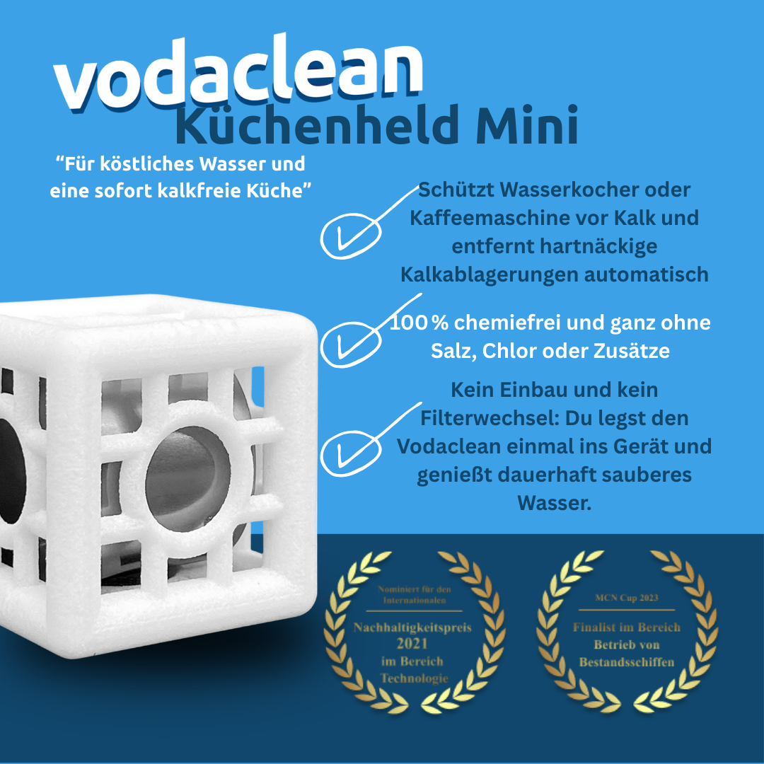 Vodaclean Spar Set - Genieße köstliches Wasser und befreie Bad und Küche von lästigem Kalk