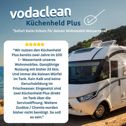 Küchenheld Plus - Für 20L Wassertanks (Geschirrspüler, Wohnmobil & Boot)