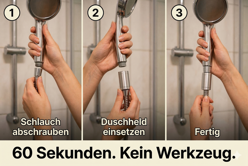 entkalken mit dem duschheld von vodaclean