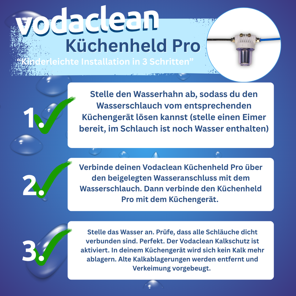 Wasser entkalken mit vodaclean