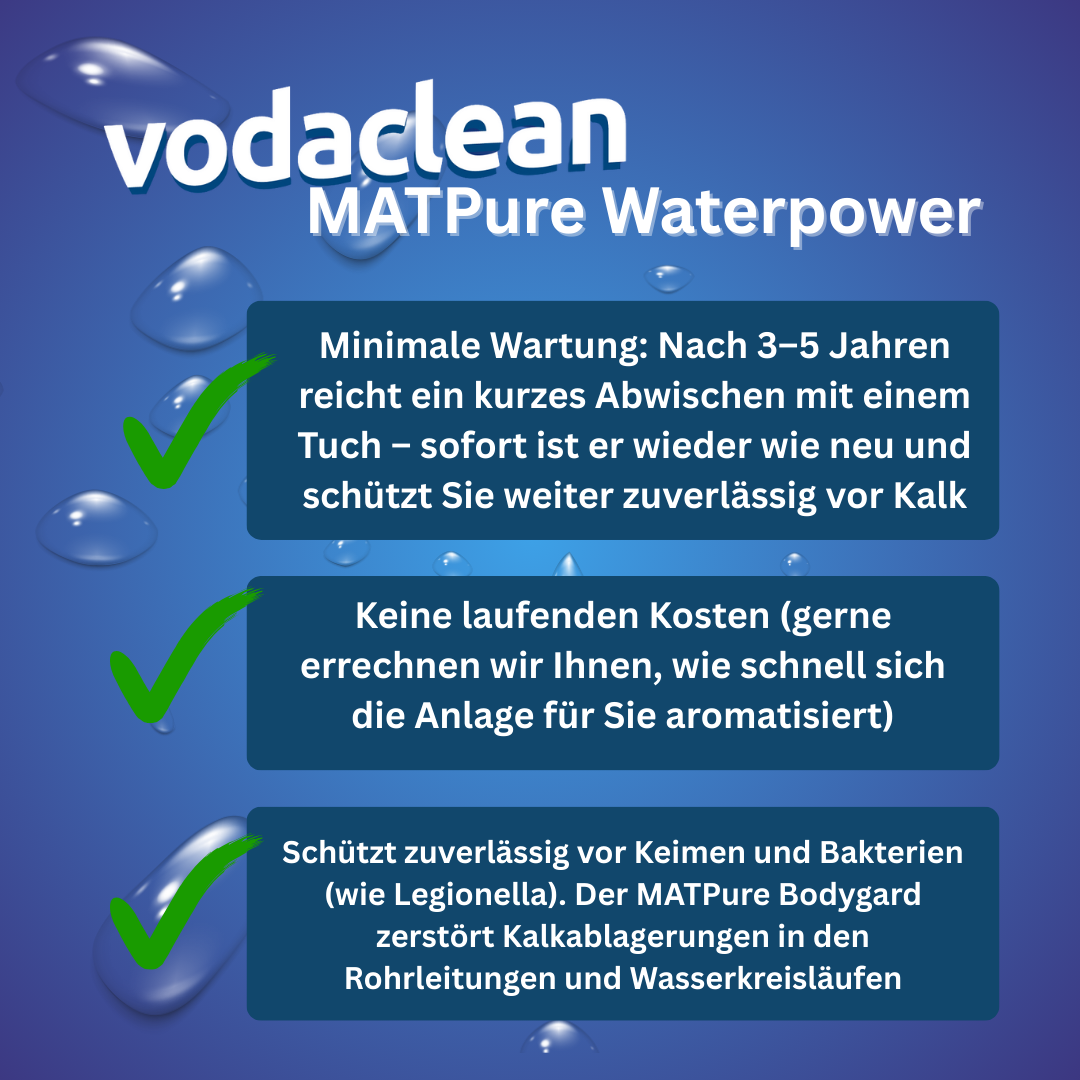 physikalische wasseraufbereitung mit vodaclean